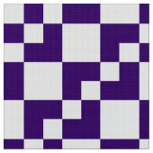 Patchwork Domino -深い紫と白 ファブリック (クローズアップ)