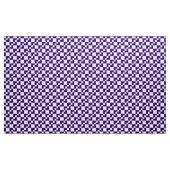 Patchwork Domino -深い紫と白 ファブリック (ヤード)