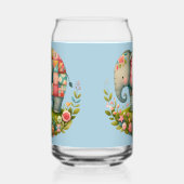 Patchwork Elephant Floral Meadow Charm ガラス缶 (右)