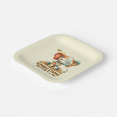 Patchwork Elephant “Growing Strong ペーパープレート (傾斜あり)