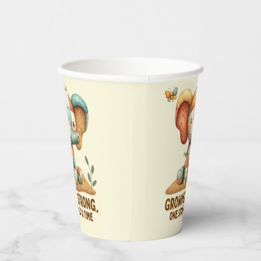 Patchwork Elephant “Growing Strong 紙コップ (右)