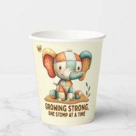 Patchwork Elephant “Growing Strong 紙コップ