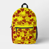 'Patchwork Hearts' Backpack  プリントバックパック (正面)