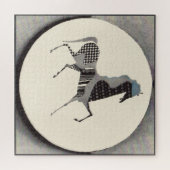 patchwork horse print ジグソーパズル (横)