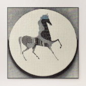 patchwork horse print ジグソーパズル (縦)