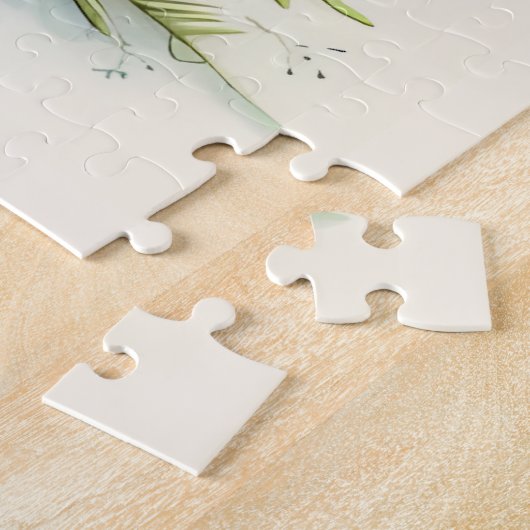 Patchwork Lighthouse Coastal Floral Scene ジグソーパズル (側面)