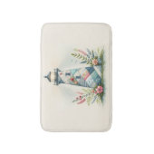 Patchwork Lighthouse Coastal Floral Scene バスマット (正面縦)