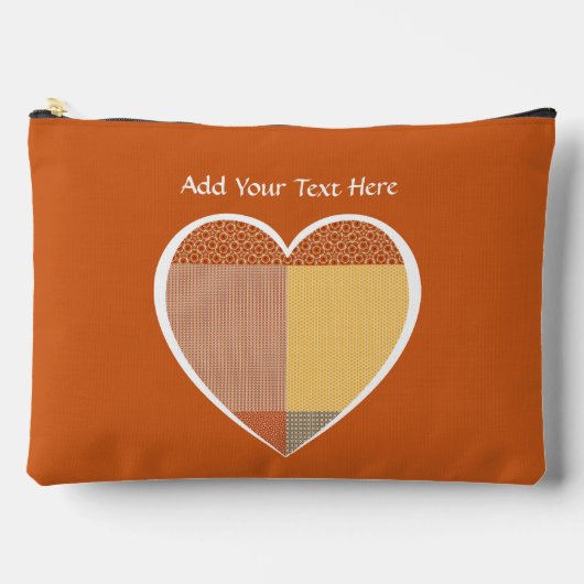 Patchwork Of Patterns 1 Cosmetic Bag アクセサリーポーチ (正面)