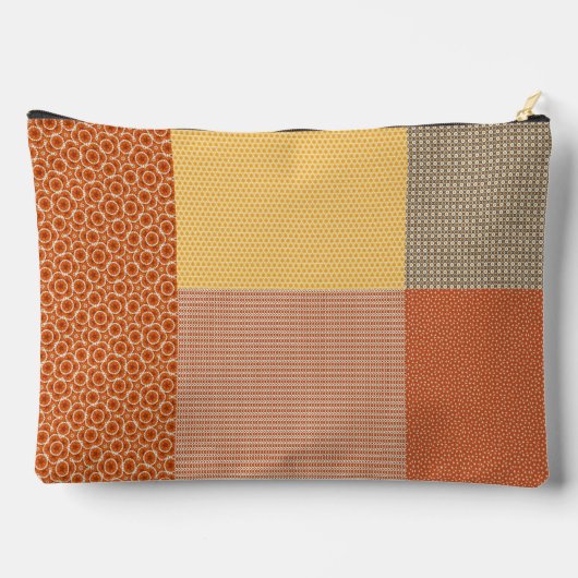 Patchwork Of Patterns 1 Cosmetic Bag アクセサリーポーチ (裏面)