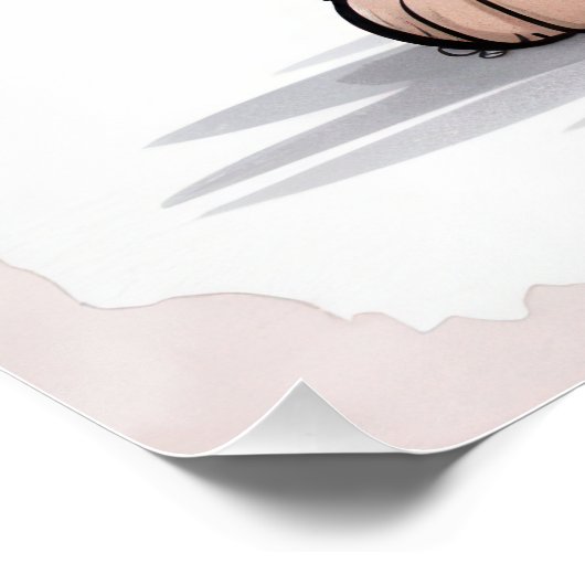 Patchwork Puppy | Floral Stitched Plush Art ポスター (コーナー)