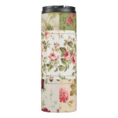 Patchwork Rose Custom Monogram タンブラー (裏面)