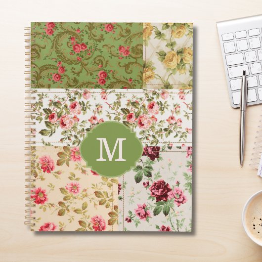 Patchwork Rose Custom Monogram Planner プランナー手帳