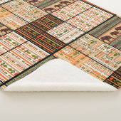 Patchwork seamless african ornamental pattern text シェルパブランケット (3/4)