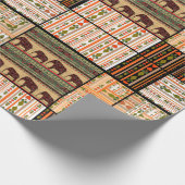 Patchwork seamless african ornamental pattern text ラッピングペーパー (角)