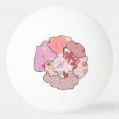 Patchworkblume, personalisiert   卓球ボール (正面)