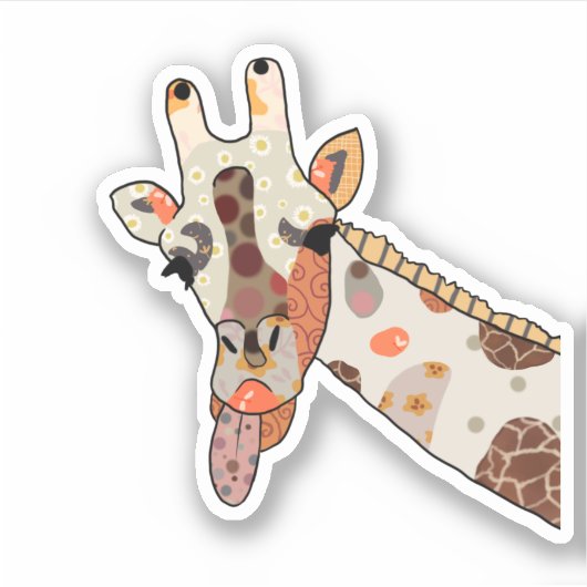 Patchworkgiraffe シール (正面)