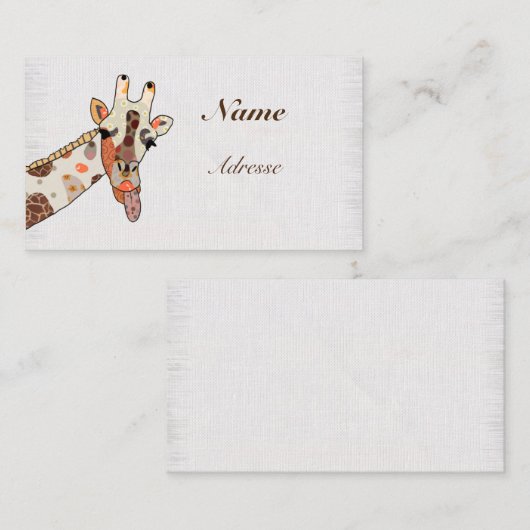 Patchworkgiraffe  名刺 (正面/裏面)