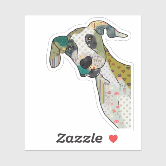 Patchworkhund シール (シート)