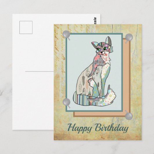 Patchworkkatze  ポストカード (正面/裏面)