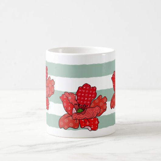 Patchworkmohn Konfetti コーヒーマグカップ (中央)