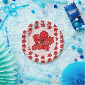 Patchworkmohn Pappteller ペーパープレート (パーティー)