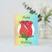 Patchworkrose  ポストカード (スタンド正面)