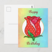 Patchworkrose  ポストカード (正面/裏面)