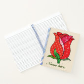 Patchworkrose、personalisiert Notizblock ノートブック (内部)