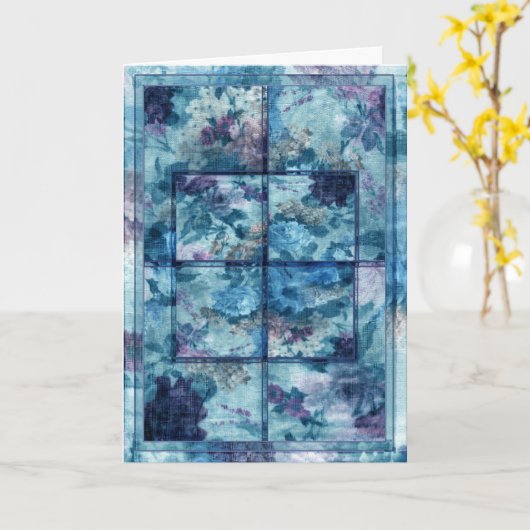 Patchworks VIIIグリーティング・カード カード (黄色い花)