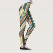 Patchy Stripes Green Leggings レギンス (右)
