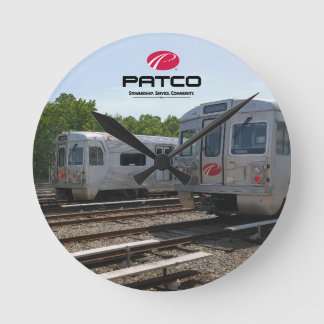 PATCOの円の柱時計 ラウンド壁時計