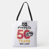 PATCO 50周年記念ロゴ(大) トートバッグ (正面)
