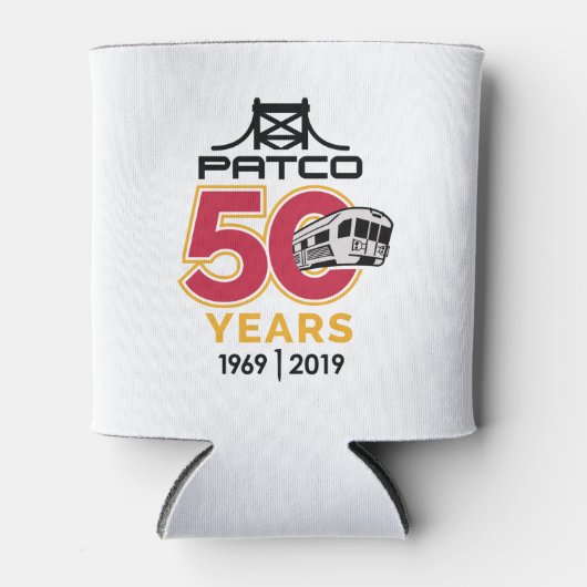 PATCO 50th Anniversaryロゴデザインクーラーボックス 缶クーラー (正面)