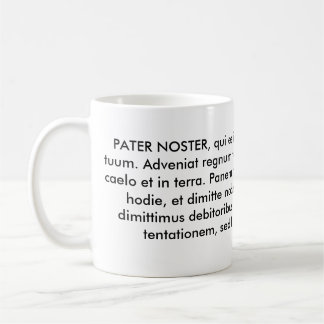 PATER NOSTERか私達の父 コーヒーマグカップ