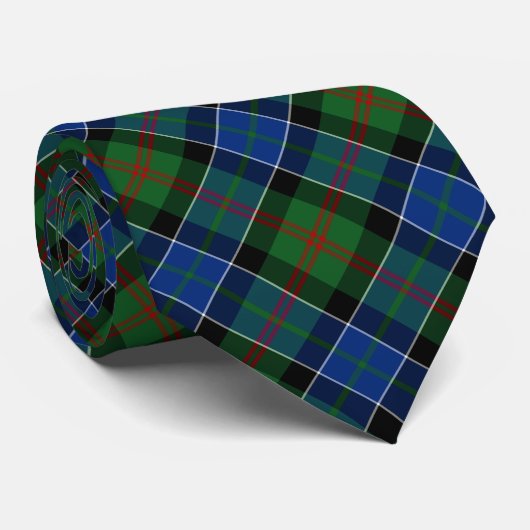 Paterson Clan Tartan Green Plaid ネクタイ (ロール)