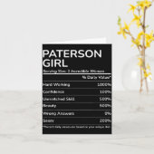 Paterson Girl Funny New Jersey Hometown  カード (黄色い花)