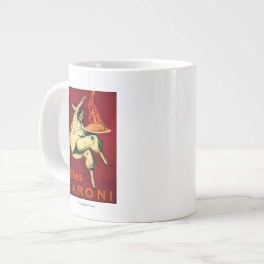 Pates Baroniヴィンテージポスターヨーロッパ ジャンボコーヒーマグカップ (正面左)