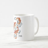 Path – 永遠の鯉:成長と方向性の象徴 コーヒーマグカップ (正面右)