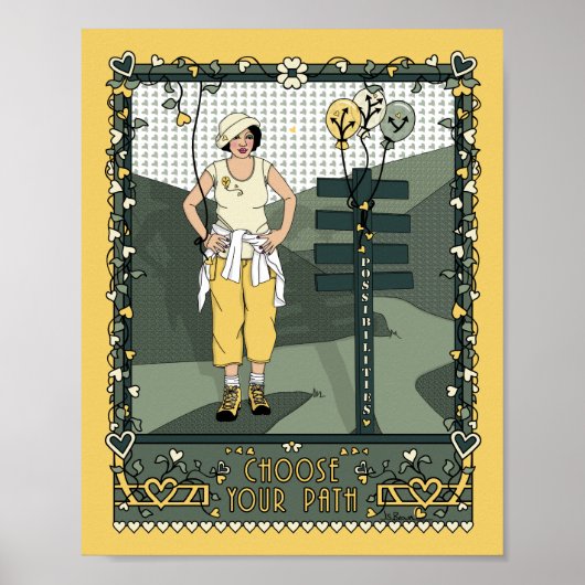 Path_C_8x10ポスターの選択 ポスター (正面)