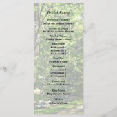 Path in Park結婚式 プログラム (裏面)