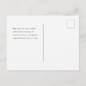 Path in snowy landscape, New Year Holiday Postcard シーズンポストカード (裏面)