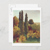 Path in the Buttes Chaumont Park，パリ， 1908 (油 ポストカード (正面/裏面)