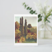 Path in the Buttes Chaumont Park，パリ， 1908 (油 ポストカード (スタンド正面)