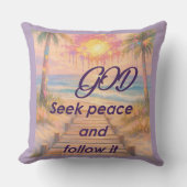 Path of Peace: Grace at Sunset クッション (正面)