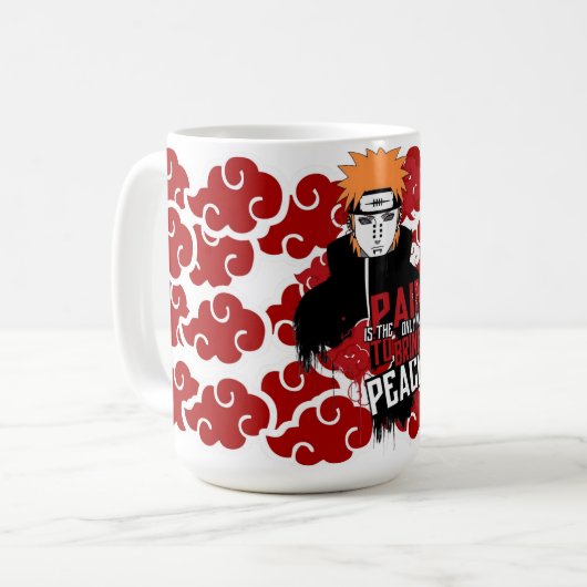 ☕ Path of Power Mug – Anime-Inspired Ceramic Coffe コーヒーマグカップ (正面左)