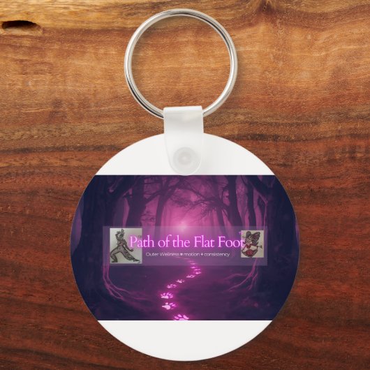 Path of the Flat Foot Co golden path keychain キーホルダー (正面)