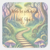 Path & Quote スクエアシール (正面)