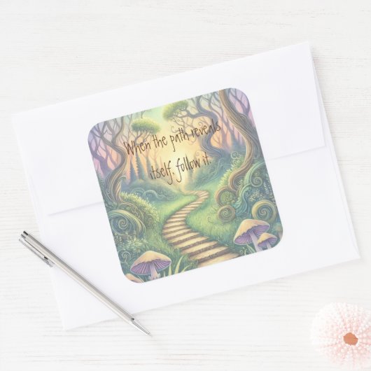 Path & Quote スクエアシール (封筒)