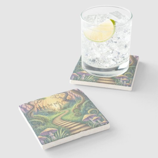 Path & Quote ストーンコースター (横)