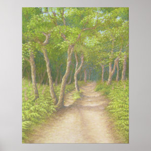 Path Through the Trees, Leith Hill Poster ポスター